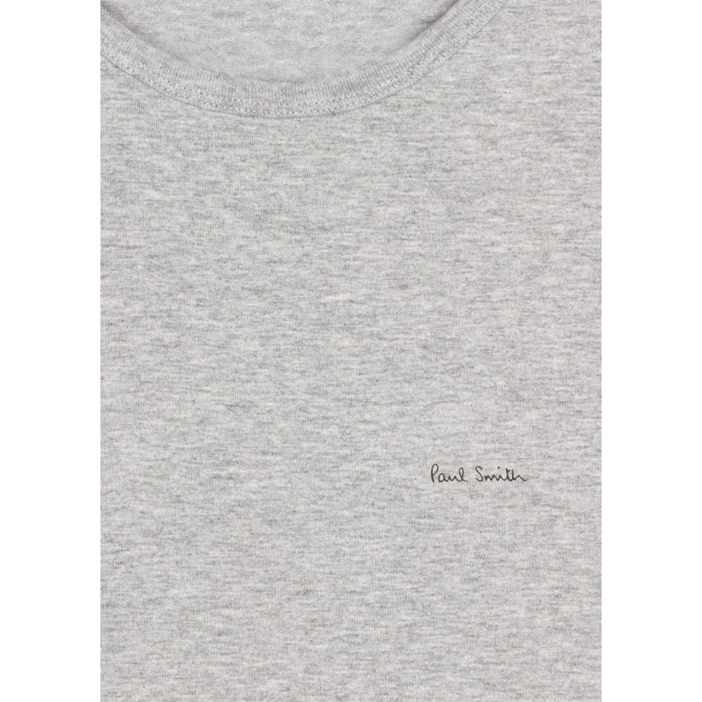 Paul Smith-3-Pack Logo Organic Cotton T-Shirts, Black/White/Grey-UNDERU