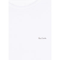 Paul Smith-3-Pack Logo Organic Cotton T-Shirts, Black/White/Grey-UNDERU