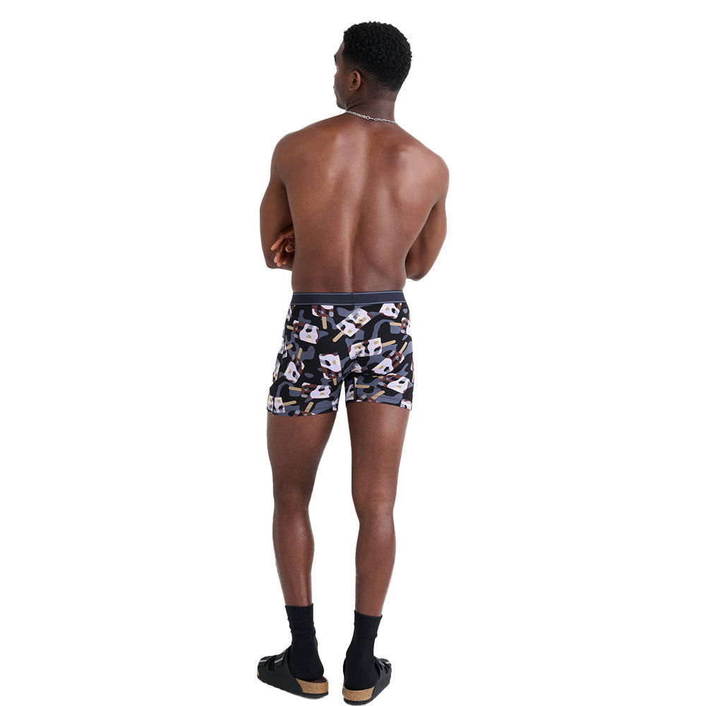 SAXX-Daytripper Camo Coolers Boxer Brief, Black-UNDERU