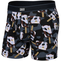 SAXX-Daytripper Camo Coolers Boxer Brief, Black-UNDERU