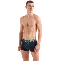 Emporio Armani-Mega Logo Boxer Trunk, Navy-UNDERU