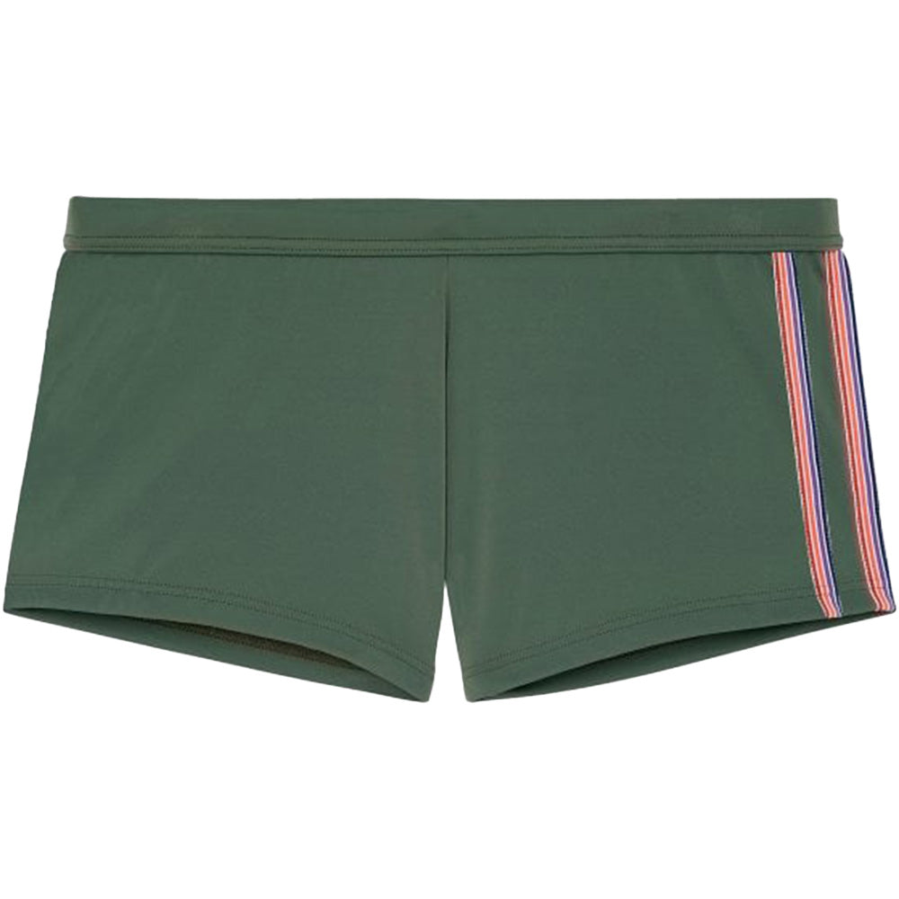 HOM-Nautical Cup Swim Trunk, Khaki Green-UNDERU