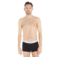 Calvin Klein-3-Pack Modern Cotton Boxer Trunks, Black/Grey/White-UNDERU