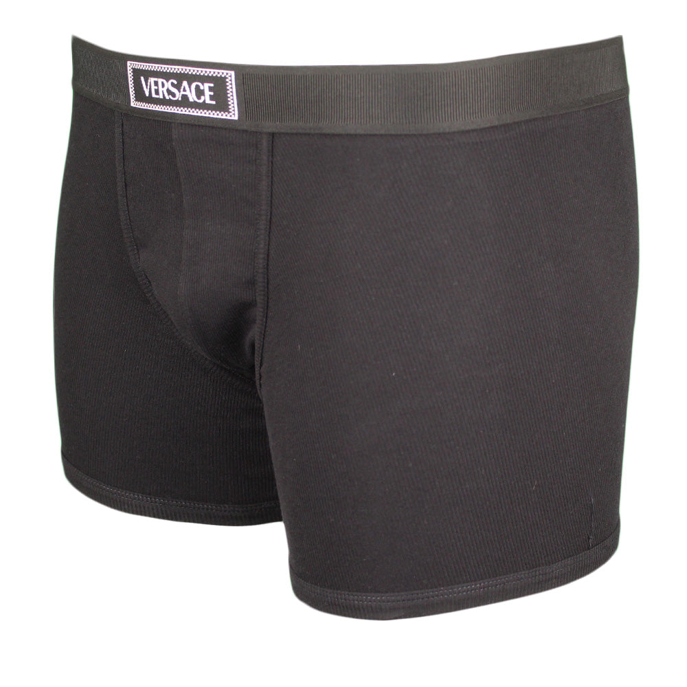 Versace90's logo boxer brief, black, side view