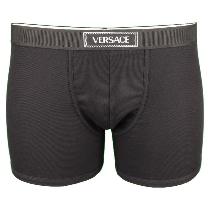 90's logo Versace boxer brief, black