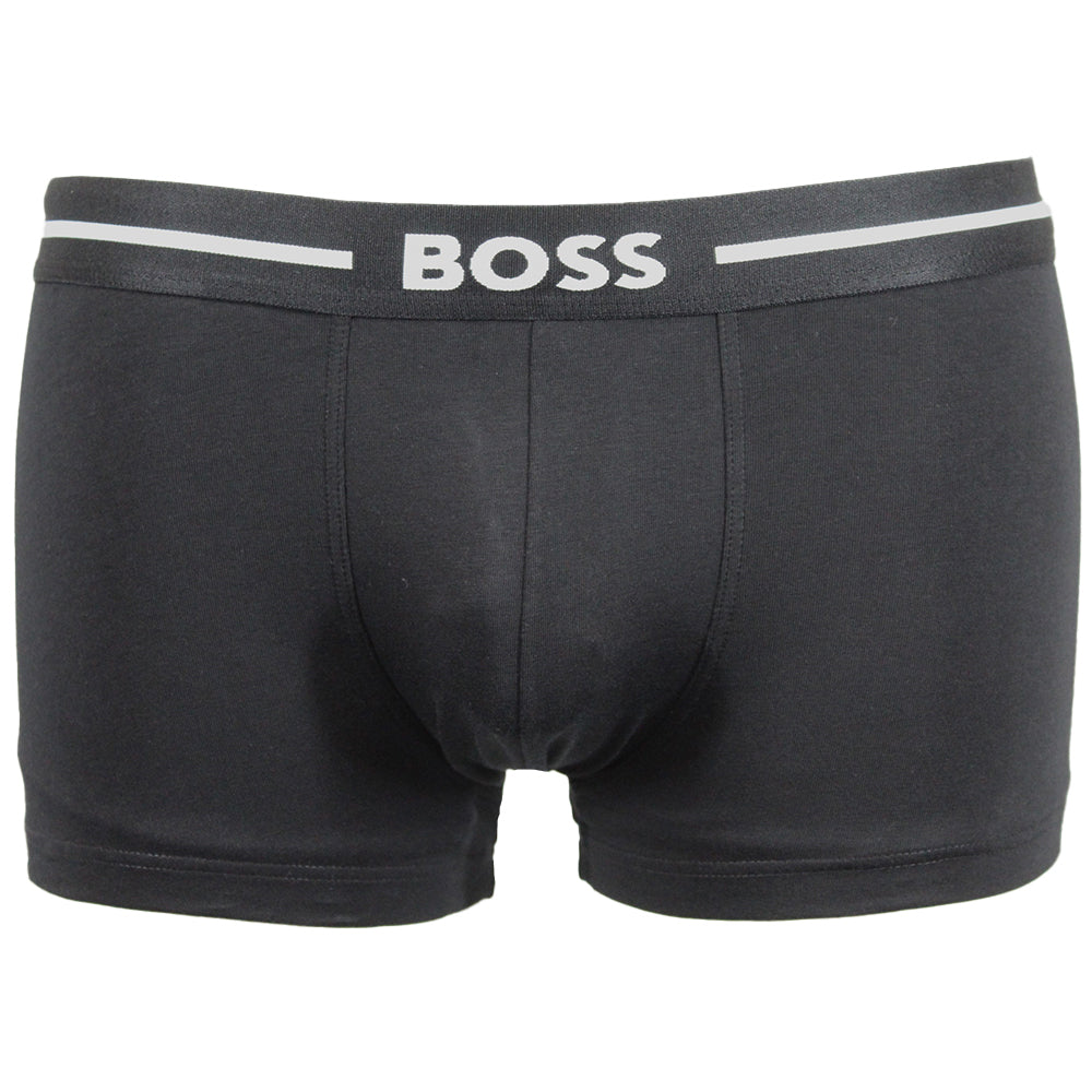 BOSS-3-Pack Bold Logo Boxer Trunks, Black-UNDERU