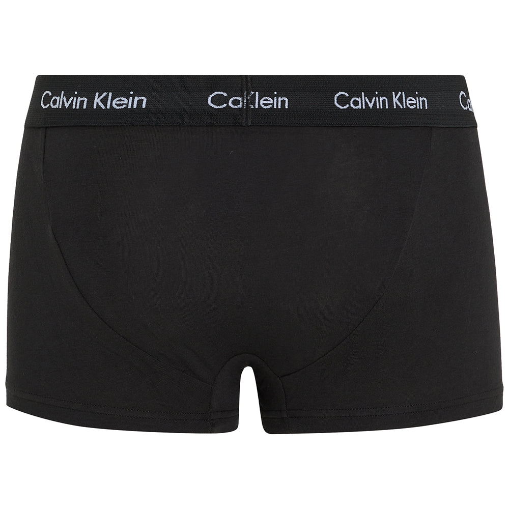 Calvin Klein-5-Pack Low-Rise Cotton Stretch Boxer Trunks, Black-UNDERU