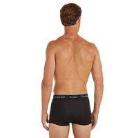 Calvin Klein-5-Pack Low-Rise Cotton Stretch Boxer Trunks, Black-UNDERU