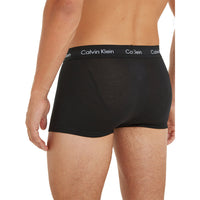 Calvin Klein-5-Pack Low-Rise Cotton Stretch Boxer Trunks, Black-UNDERU