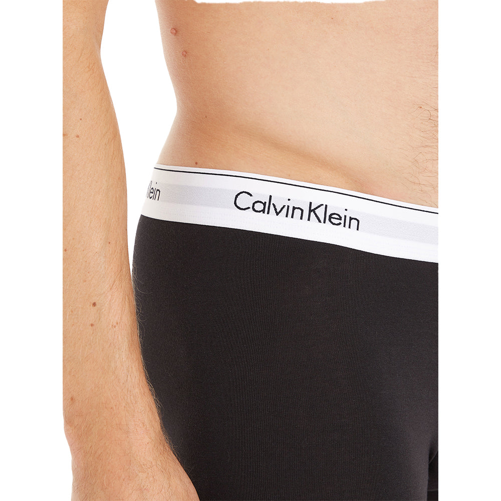 Calvin Klein-3-Pack Modern Cotton Boxer Briefs, Black/Grey/White-UNDERU