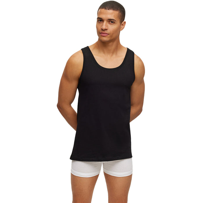 BOSS-3-Pack Classic-Fit Tank Top Vests, Black-UNDERU