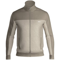 BOSS-Tracksuit Jacket, Dark Beige-UNDERU