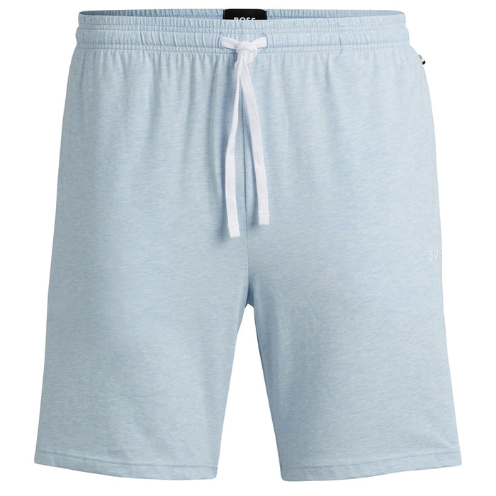 BOSS-Mix & Match Stretch-Cotton Shorts, Light Blue-UNDERU