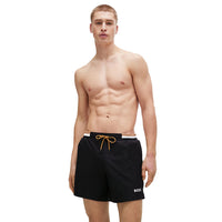 BOSS-Atoll Luxe Swim Shorts, Black-UNDERU