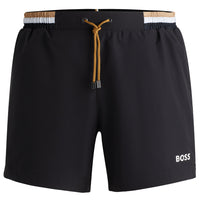 BOSS-Atoll Luxe Swim Shorts, Black-UNDERU