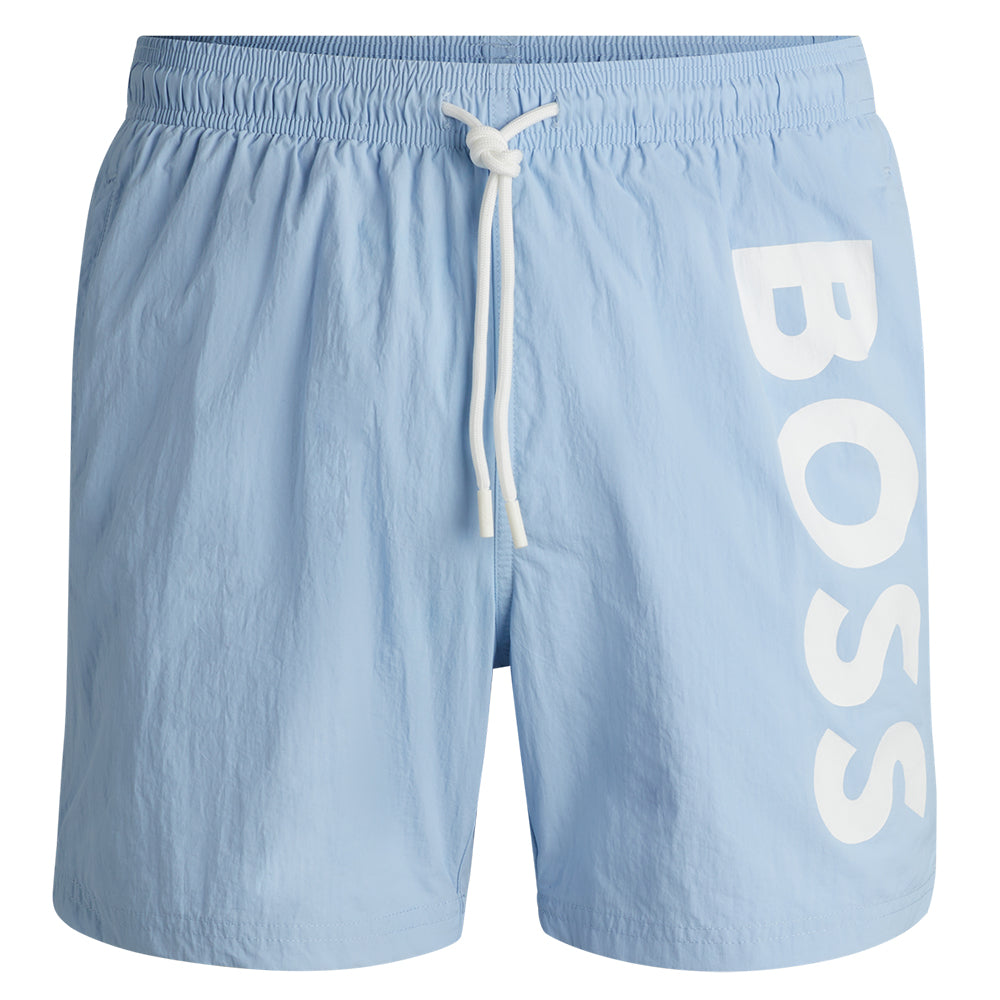 BOSS-Octopus Swim Shorts, Light Blue-UNDERU