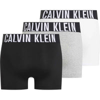 Calvin Klein-3-Pack Intense Power Boxer Trunks, Black/Grey/White-UNDERU