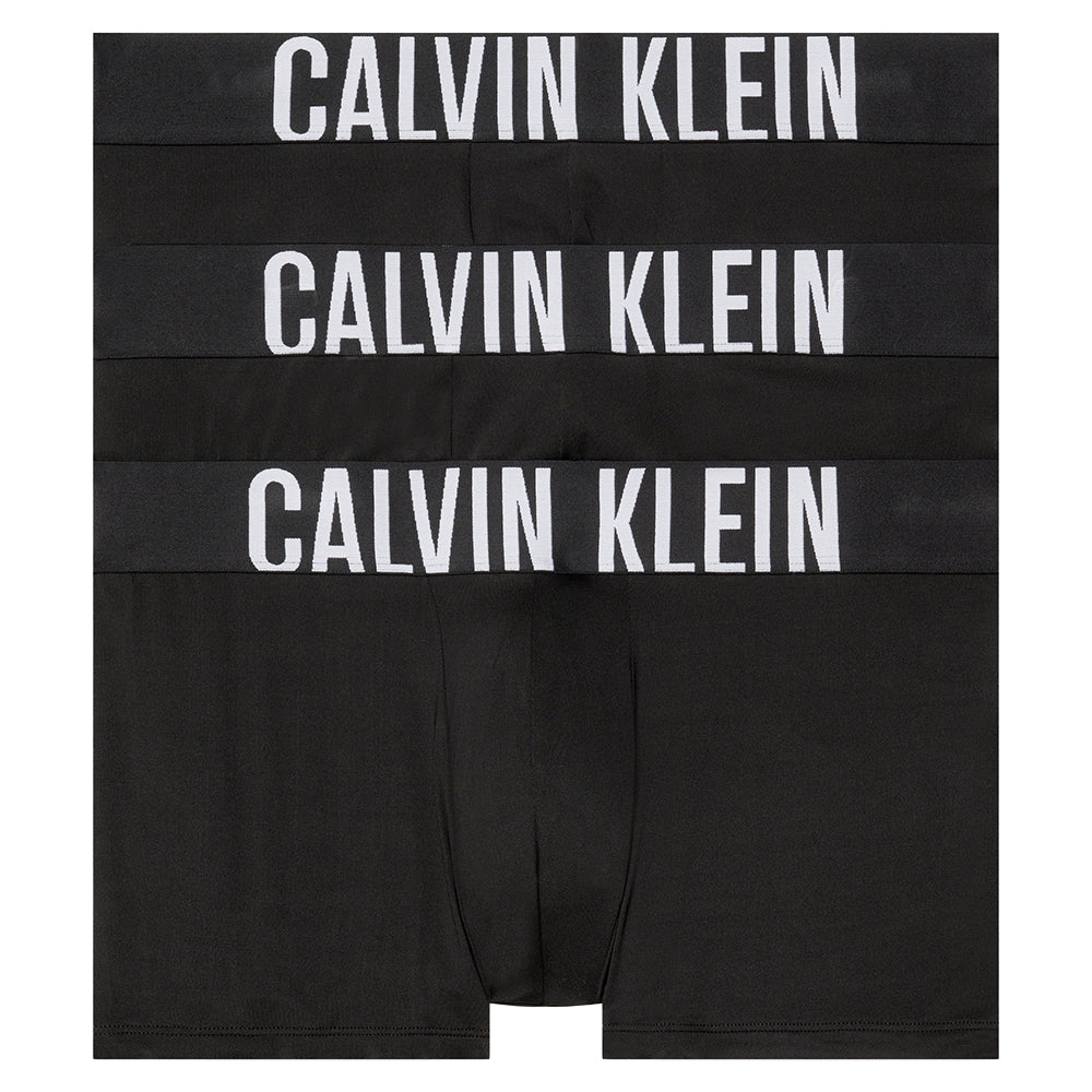 Calvin Klein-3-Pack Intense Power Microfibre Boxer Trunks, Black-UNDERU