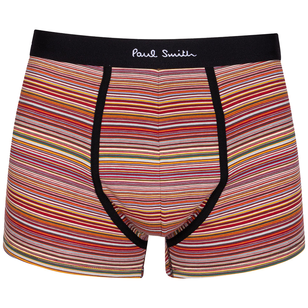 Paul Smith-3-Pack Stripes & Letters Boxer Trunks, Black/Multi-UNDERU