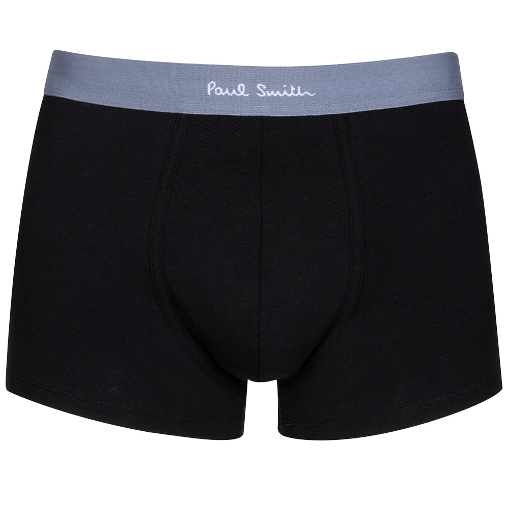 Paul Smith-3-Pack Stripes & Letters Boxer Trunks, Black/Multi-UNDERU