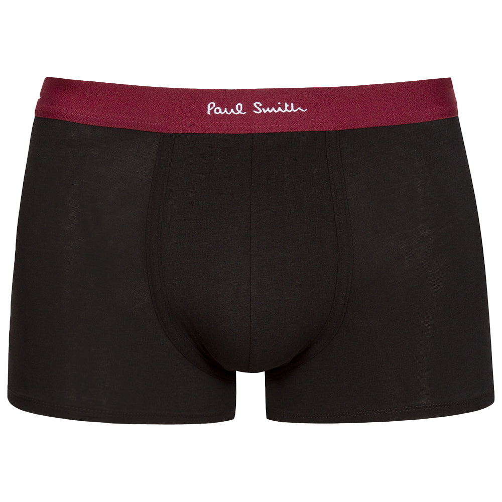 Paul Smith-5-Pack Signature Stripe Mix Boxer Trunks, Black/Multi-UNDERU