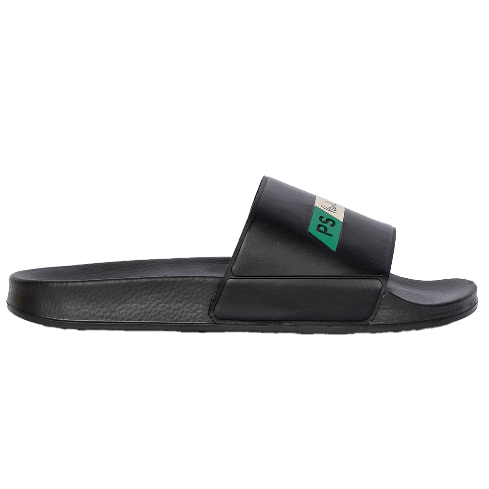 Paul Smith-Tilted Logo Sliders, Black-UNDERU