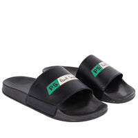 Paul Smith-Tilted Logo Sliders, Black-UNDERU