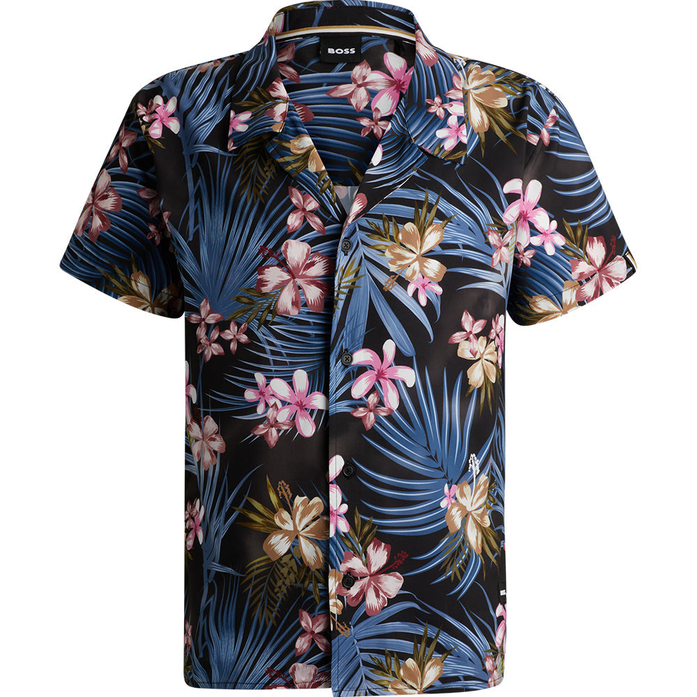 BOSS-Beach Shirt, Navy-UNDERU