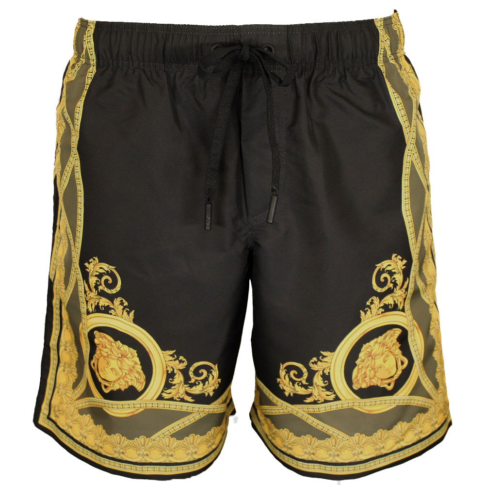 Black gold swim shorts online