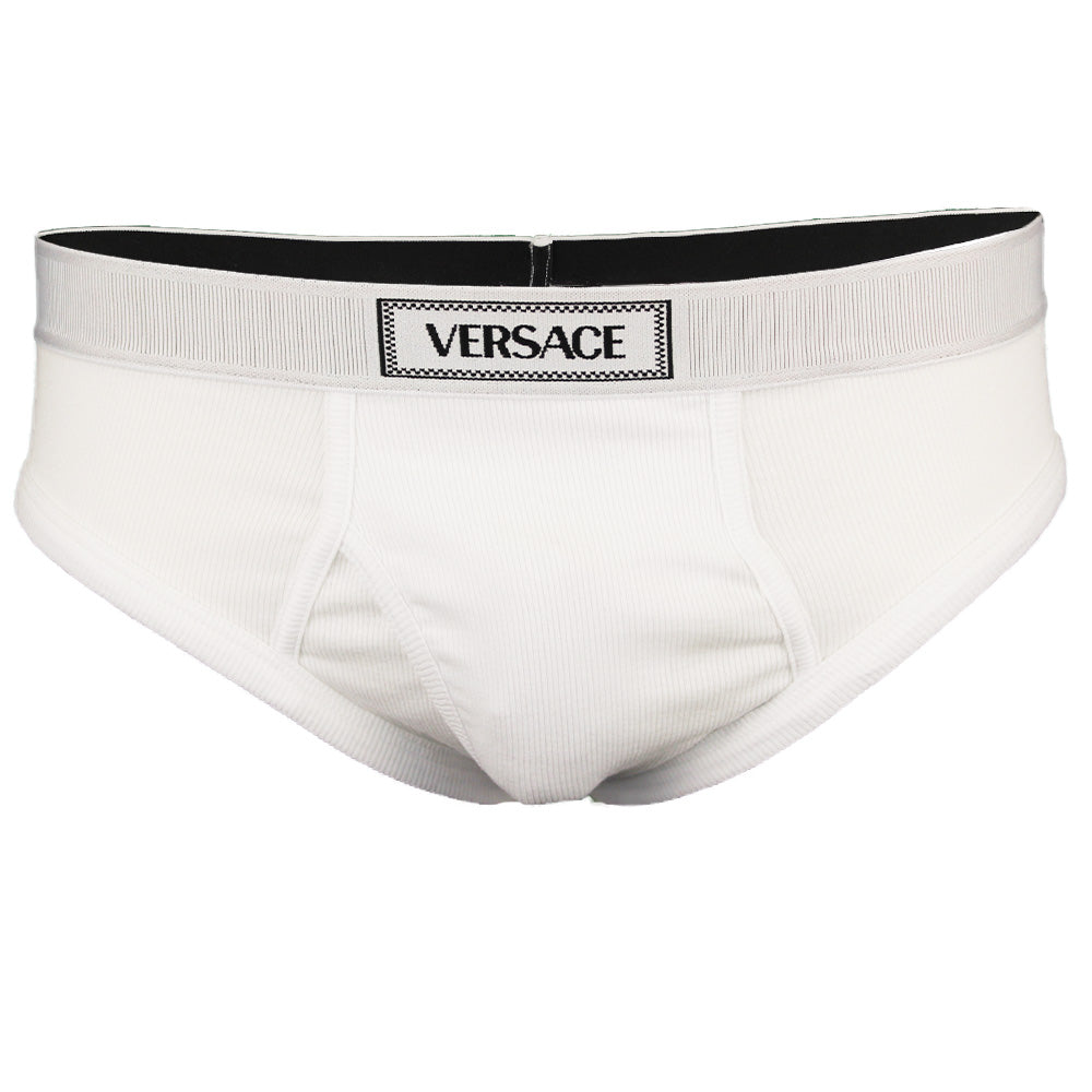 Versace 90, logo white briefs