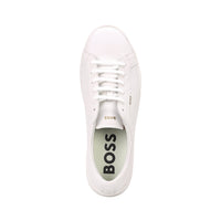 BOSS-Leather Trainers, White-UNDERU