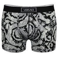 Versace 90's logo barocco print boxer brief.