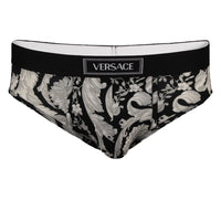 Versace barocco brief, black and grey 