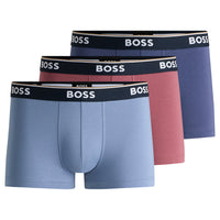 BOSS-3-Pack Power Boxer Trunks, Blue Mix-UNDERU