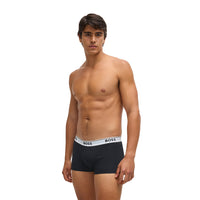 BOSS-3-Pack Power Boxer Trunks, Black-UNDERU