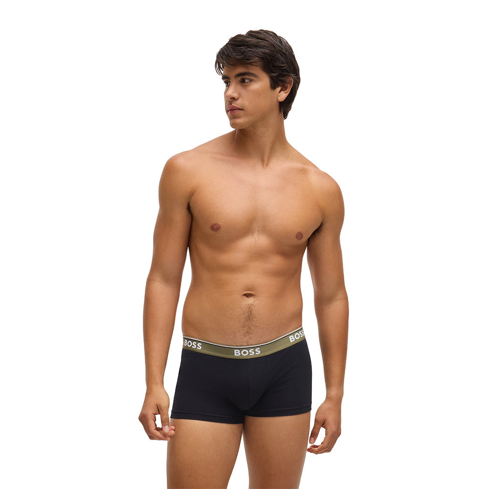 BOSS-3-Pack Power Boxer Trunks, Black-UNDERU