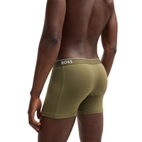 BOSS-3-Pack Power Boxer Briefs, Black/Khaki/Navy-UNDERU