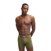 BOSS-3-Pack Power Boxer Briefs, Black/Khaki/Navy-UNDERU