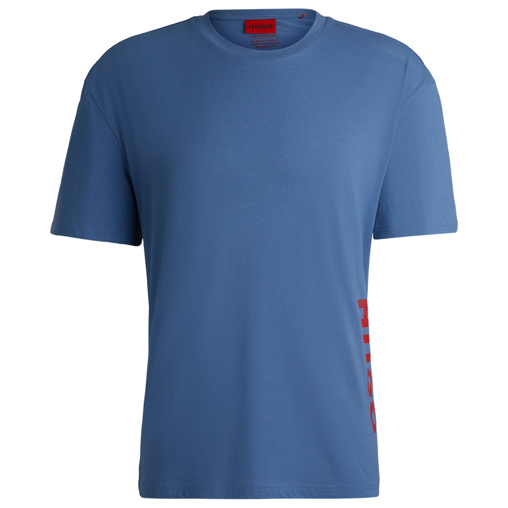 HUGO-Relaxed T-Shirt, Medium Blue-UNDERU