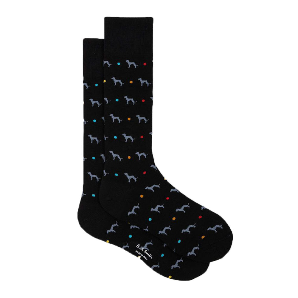 Paul Smith-Hank Whippet Socks, Black-UNDERU