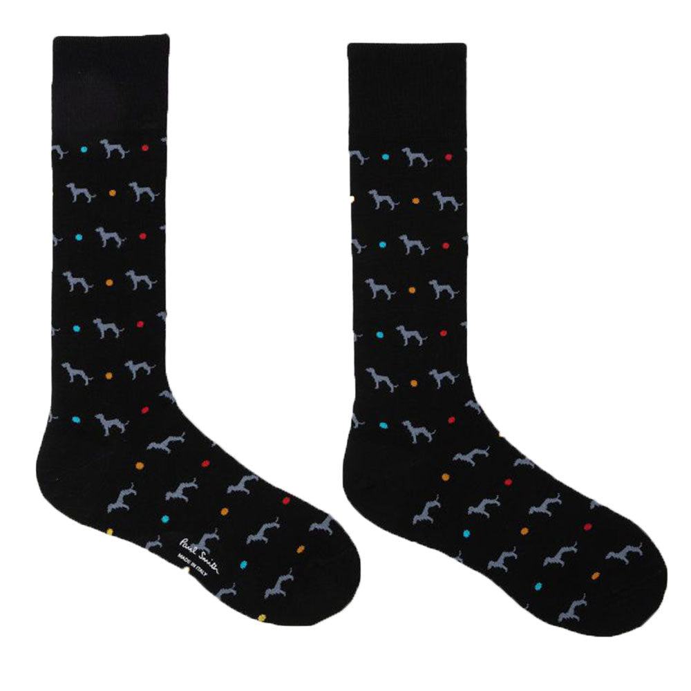 Paul Smith-Hank Whippet Socks, Black-UNDERU