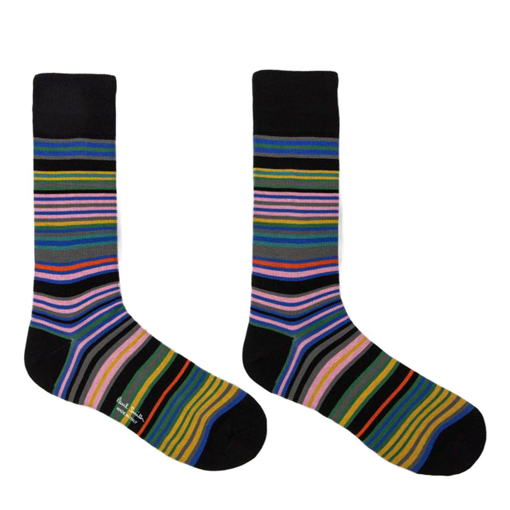 Paul Smith-Hawkins Stripe Socks, Multi-UNDERU