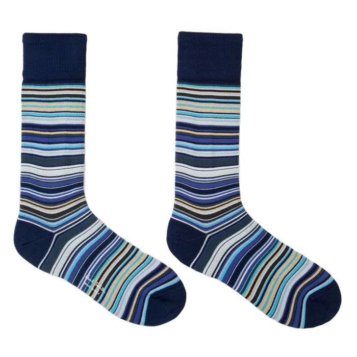 Paul Smith-2-Pack Signature Stripe Socks, Multi-UNDERU