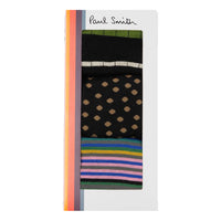 Paul Smith-3-Pack Mixed Pattern Socks Gift Set, Multi-UNDERU