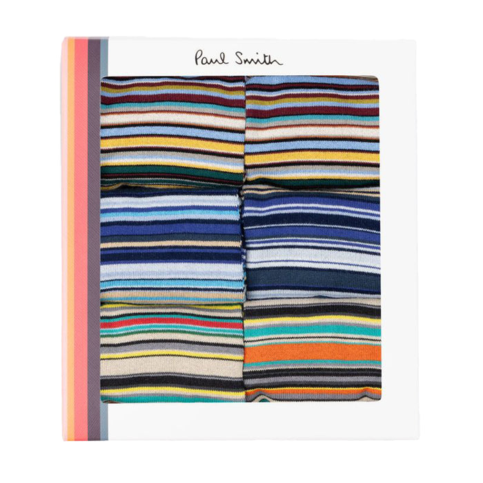 Paul Smith-6-Pack Signature Stripe Socks Gift Set, Multi-UNDERU