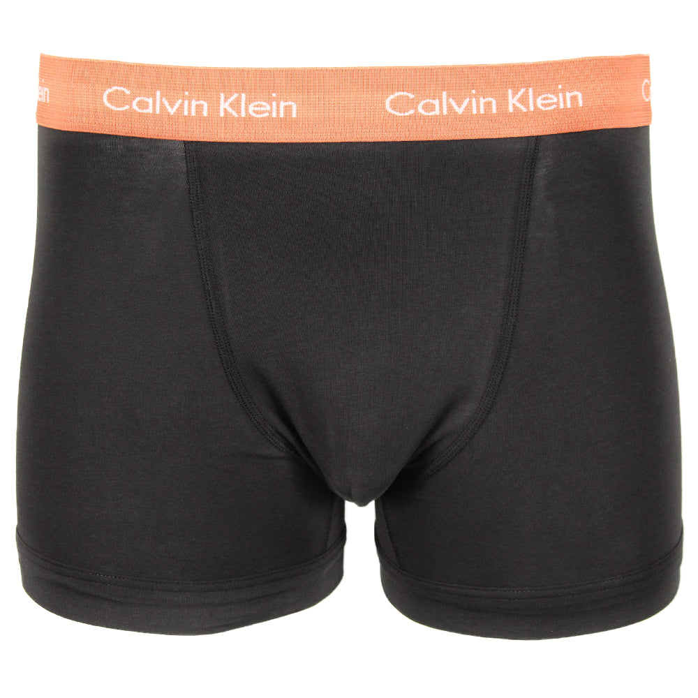 Calvin Klein  boxer trunk black with orange waistband