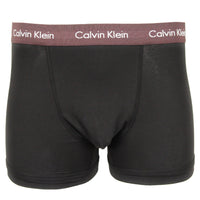 Calvin Klein  boxer trunk black with burgundy waistband