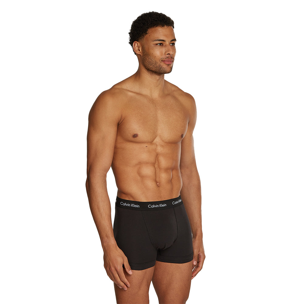 Calvin Klein Men s 3 Pack Cotton Stretch Boxer Trunks Black