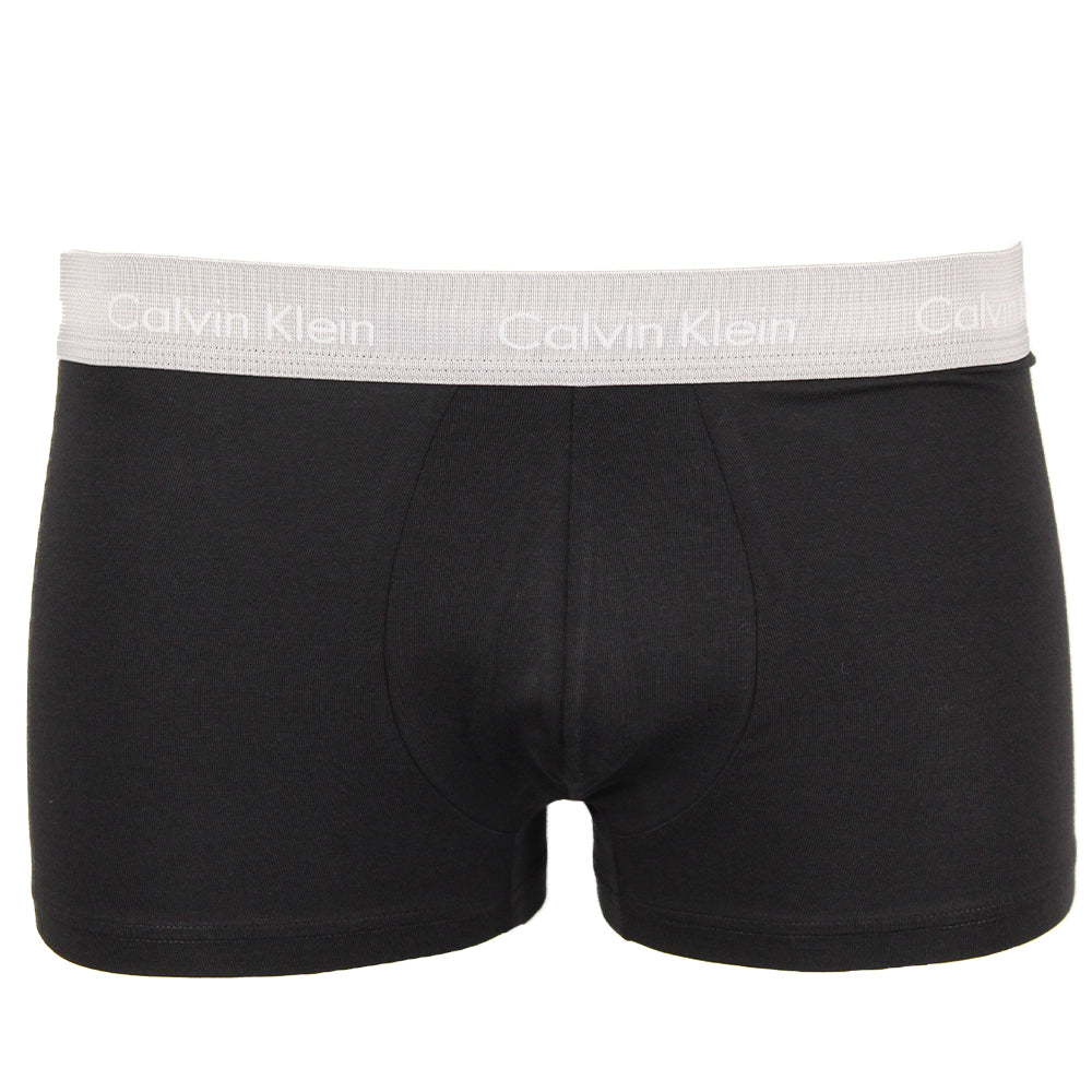 Part of product 25617 black CK boxer trunks with grey waistband