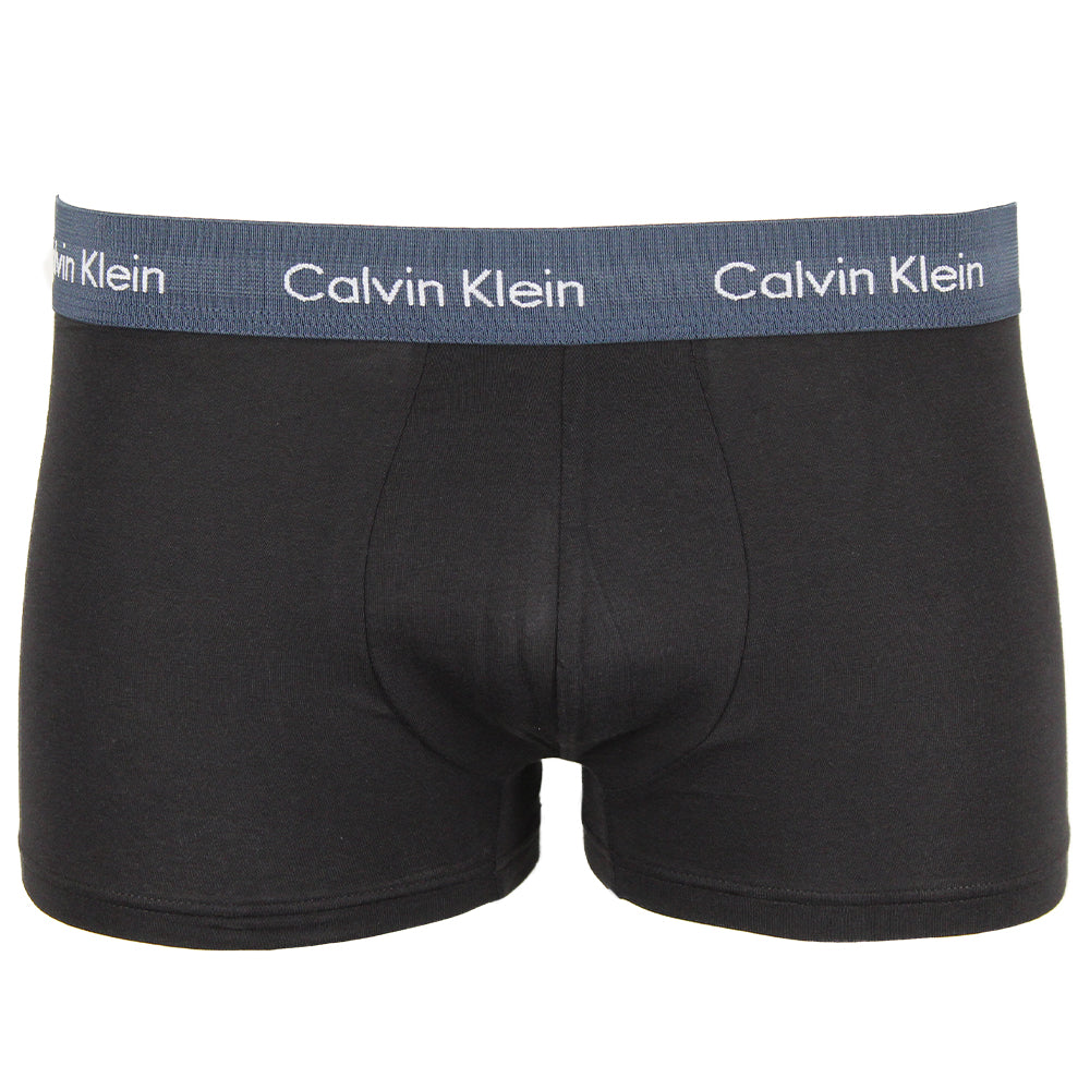 Product 25617 black CK boxers with blue waistband